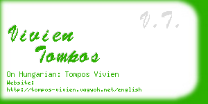 vivien tompos business card